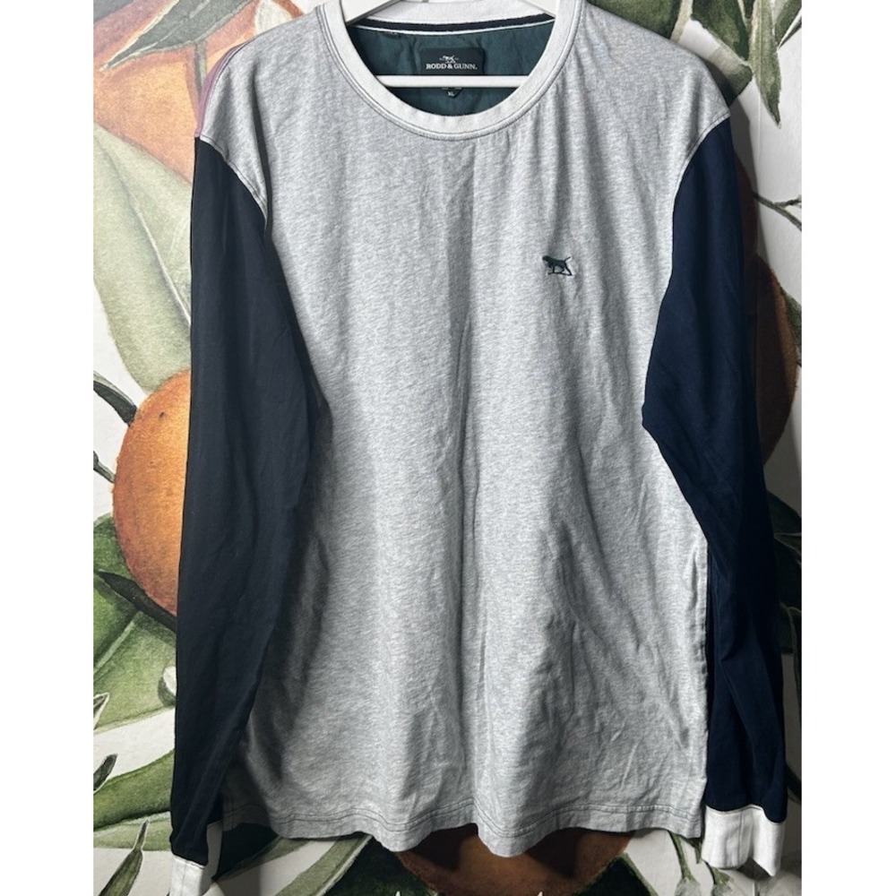 Rodd & Gunn Sports Fit XL Colorblock Long Sleeve Shirt Australian Cotton